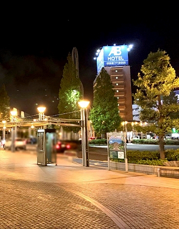 夜の三河安城駅