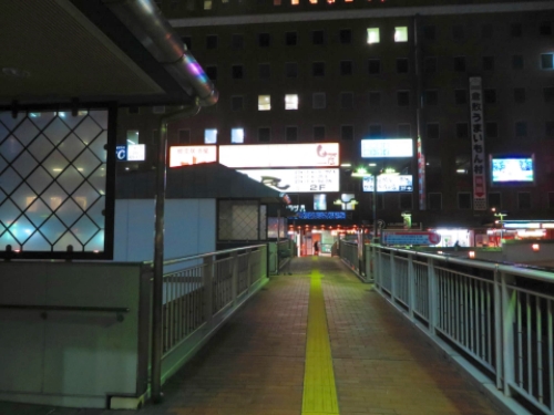 夜の倉敷駅